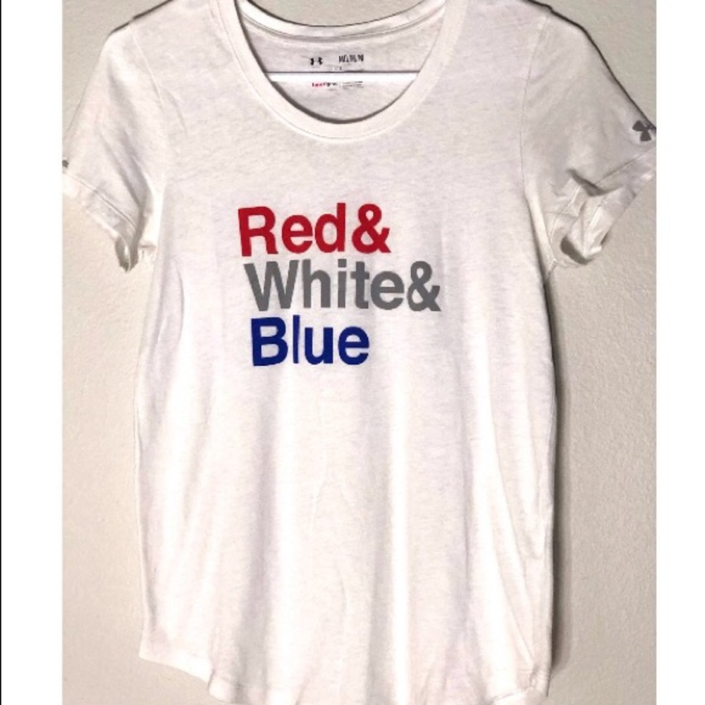Red, White, and Blue Under Armor Top